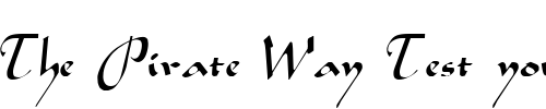 Font : Kobold Custom Text : The Pirate Way Test your own text here Click to download or to view this font on a tshirt that can be custom printed in Bali