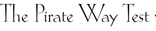Font : Koch-Antiqua-LT Custom Text : The Pirate Way Test your own text here Click to download or to view this font on a tshirt that can be custom printed in Bali