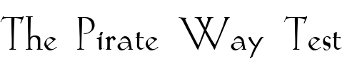 Font : Koch-Plain Custom Text : The Pirate Way Test your own text here Click to download or to view this font on a tshirt that can be custom printed in Bali