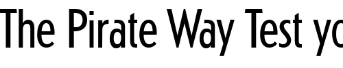 Font : KochOriginalCond-Regular Custom Text : The Pirate Way Test your own text here Click to download or to view this font on a tshirt that can be custom printed in Bali