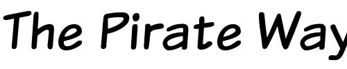 Font : Komika-Text Custom Text : The Pirate Way Test your own text here Click to download or to view this font on a tshirt that can be custom printed in Bali