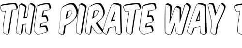 Font : Komika-Title---Shadow Custom Text : The Pirate Way Test your own text here Click to download or to view this font on a tshirt that can be custom printed in Bali