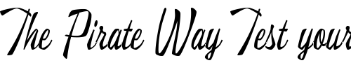 Font : KonTikiJFLounge Custom Text : The Pirate Way Test your own text here Click to download or to view this font on a tshirt that can be custom printed in Bali