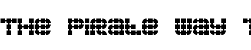 Font : Konector--BRK Custom Text : The Pirate Way Test your own text here Click to download or to view this font on a tshirt that can be custom printed in Bali