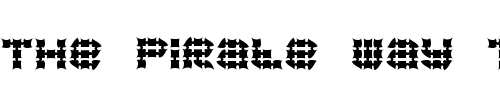 Font : Konector-Eerie-BRK Custom Text : The Pirate Way Test your own text here Click to download or to view this font on a tshirt that can be custom printed in Bali