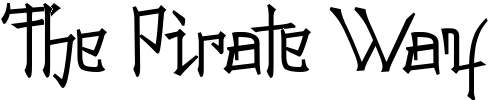 Font : Konfuciuz Custom Text : The Pirate Way Test your own text here Click to download or to view this font on a tshirt that can be custom printed in Bali