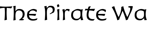 Font : Korigan-ITC-Light Custom Text : The Pirate Way Test your own text here Click to download or to view this font on a tshirt that can be custom printed in Bali