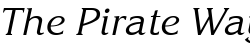 Font : Korinth-Italic Custom Text : The Pirate Way Test your own text here Click to download or to view this font on a tshirt that can be custom printed in Bali
