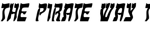 Font : Kosher-Condensed-BoldItalic Custom Text : The Pirate Way Test your own text here Click to download or to view this font on a tshirt that can be custom printed in Bali