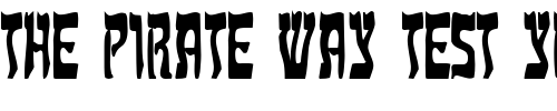 Font : Kosher-Thin-Bold Custom Text : The Pirate Way Test your own text here Click to download or to view this font on a tshirt that can be custom printed in Bali