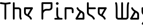 Font : Koto-Regular-E Custom Text : The Pirate Way Test your own text here Click to download or to view this font on a tshirt that can be custom printed in Bali