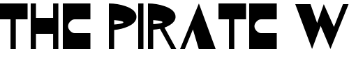 Font : Kozmonauta-2 Custom Text : The Pirate Way Test your own text here Click to download or to view this font on a tshirt that can be custom printed in Bali