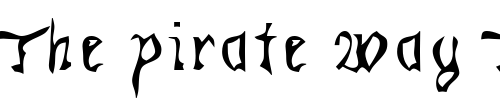 Font : Kracklite Custom Text : The Pirate Way Test your own text here Click to download or to view this font on a tshirt that can be custom printed in Bali