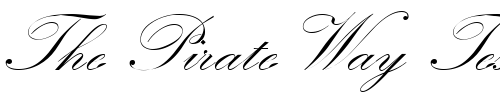 Font : KremlinScriptOne-Regular-DB Custom Text : The Pirate Way Test your own text here Click to download or to view this font on a tshirt that can be custom printed in Bali