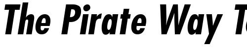 Font : Kudos-Black-Condensed-SSi-Normal Custom Text : The Pirate Way Test your own text here Click to download or to view this font on a tshirt that can be custom printed in Bali
