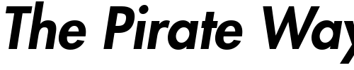 Font : Kudos-Black-SSi-Black-Italic Custom Text : The Pirate Way Test your own text here Click to download or to view this font on a tshirt that can be custom printed in Bali