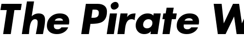 Font : KudosSSK-BoldItalic Custom Text : The Pirate Way Test your own text here Click to download or to view this font on a tshirt that can be custom printed in Bali