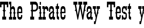 Font : KyhotaBarbed Custom Text : The Pirate Way Test your own text here Click to download or to view this font on a tshirt that can be custom printed in Bali