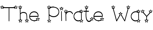 Font : LD-Star-Serif Custom Text : The Pirate Way Test your own text here Click to download or to view this font on a tshirt that can be custom printed in Bali