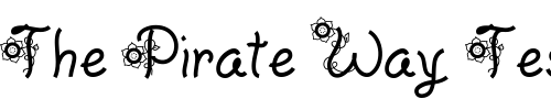 Font : LD-Sunny-Vine Custom Text : The Pirate Way Test your own text here Click to download or to view this font on a tshirt that can be custom printed in Bali
