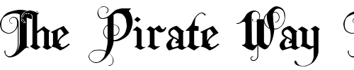 Font : LHF-Monogram-English Custom Text : The Pirate Way Test your own text here Click to download or to view this font on a tshirt that can be custom printed in Bali