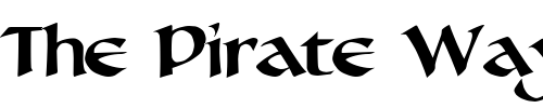 Font : LHF-Seranoa Custom Text : The Pirate Way Test your own text here Click to download or to view this font on a tshirt that can be custom printed in Bali