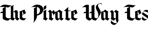 Font : LHF-Stratford-BETA1 Custom Text : The Pirate Way Test your own text here Click to download or to view this font on a tshirt that can be custom printed in Bali