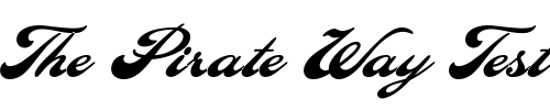 Font : LHFPilsner-Regular-Medium Custom Text : The Pirate Way Test your own text here Click to download or to view this font on a tshirt that can be custom printed in Bali