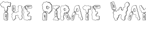 Font : LUBE-FONT Custom Text : The Pirate Way Test your own text here Click to download or to view this font on a tshirt that can be custom printed in Bali