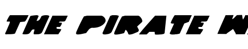 Font : Land-Whale-Italic Custom Text : The Pirate Way Test your own text here Click to download or to view this font on a tshirt that can be custom printed in Bali
