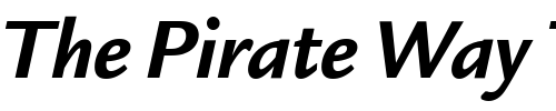 Font : Legacy-Sans-ITC-Bold-Italic Custom Text : The Pirate Way Test your own text here Click to download or to view this font on a tshirt that can be custom printed in Bali