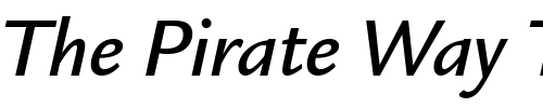 Font : Legacy-Sans-Md-ITC-TT-MediumIta Custom Text : The Pirate Way Test your own text here Click to download or to view this font on a tshirt that can be custom printed in Bali