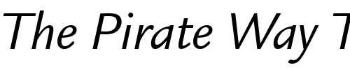 Font : Legacy-Sans-OS-ITC-TT-BookIta Custom Text : The Pirate Way Test your own text here Click to download or to view this font on a tshirt that can be custom printed in Bali