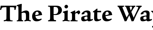 Font : Legacy-Serif-OS-ITC-TT-Bold Custom Text : The Pirate Way Test your own text here Click to download or to view this font on a tshirt that can be custom printed in Bali