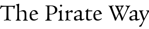 Font : Legacy-Serif-OS-ITC-TT-Book Custom Text : The Pirate Way Test your own text here Click to download or to view this font on a tshirt that can be custom printed in Bali