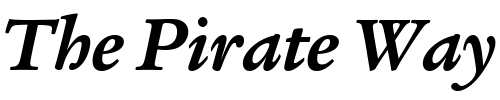 Font : LegacySerifITC-BoldItalic Custom Text : The Pirate Way Test your own text here Click to download or to view this font on a tshirt that can be custom printed in Bali