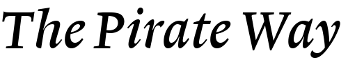Font : Lexicon-No1-Italic-B-Med Custom Text : The Pirate Way Test your own text here Click to download or to view this font on a tshirt that can be custom printed in Bali