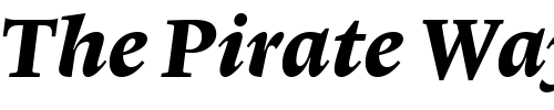 Font : Lexicon-No1-Italic-E-Txt Custom Text : The Pirate Way Test your own text here Click to download or to view this font on a tshirt that can be custom printed in Bali