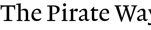 Font : Lexicon-No1-Roman-A-Tab Custom Text : The Pirate Way Test your own text here Click to download or to view this font on a tshirt that can be custom printed in Bali