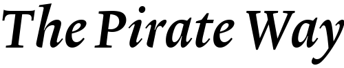 Font : Lexicon-No2-Italic-C-Txt Custom Text : The Pirate Way Test your own text here Click to download or to view this font on a tshirt that can be custom printed in Bali