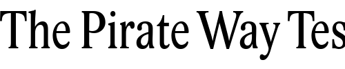Font : Lido-STF-Cond-CE Custom Text : The Pirate Way Test your own text here Click to download or to view this font on a tshirt that can be custom printed in Bali