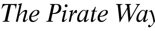 Font : Life-Italic-BT Custom Text : The Pirate Way Test your own text here Click to download or to view this font on a tshirt that can be custom printed in Bali