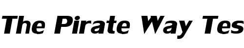 Font : LilyUPC-Bold-Italic Custom Text : The Pirate Way Test your own text here Click to download or to view this font on a tshirt that can be custom printed in Bali