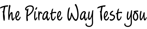 Font : Limehouse-Script-LET-Plain-1 Custom Text : The Pirate Way Test your own text here Click to download or to view this font on a tshirt that can be custom printed in Bali