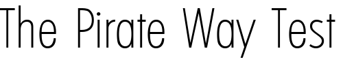 Font : Limerick-XlightCond Custom Text : The Pirate Way Test your own text here Click to download or to view this font on a tshirt that can be custom printed in Bali