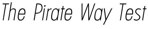 Font : Limerick-XlightCondIta Custom Text : The Pirate Way Test your own text here Click to download or to view this font on a tshirt that can be custom printed in Bali