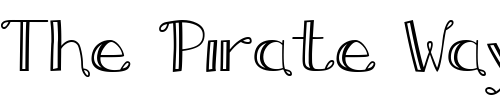 Font : Lindsay-Snicker-Doodle Custom Text : The Pirate Way Test your own text here Click to download or to view this font on a tshirt that can be custom printed in Bali