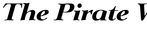 Font : Lingwood-BoldIta Custom Text : The Pirate Way Test your own text here Click to download or to view this font on a tshirt that can be custom printed in Bali
