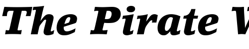 Font : LinoLetter-Black-Italic Custom Text : The Pirate Way Test your own text here Click to download or to view this font on a tshirt that can be custom printed in Bali