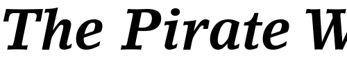 Font : LinoLetter-Bold-Italic-Oldstyle-Figures Custom Text : The Pirate Way Test your own text here Click to download or to view this font on a tshirt that can be custom printed in Bali